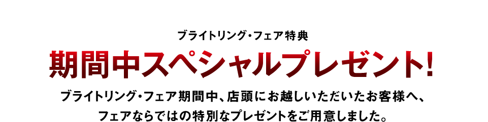 期間中スペシャルプレゼント