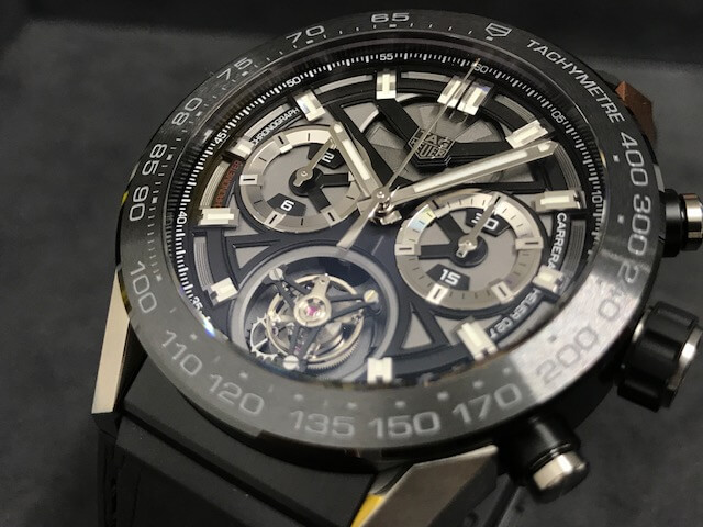 タグホイヤー TAG HEUER カレラ キャリバーホイヤーT02 トゥールビヨン CAR5A8Y クロノグラフ スケルトン Carrera VLP 90186961