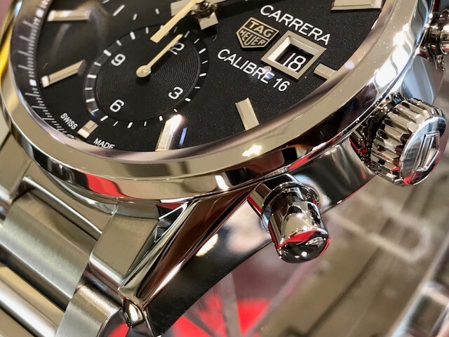 TAG HEUER タグホイヤー  カレラ キャリバー16 クロノグラフ  CBK2110.BA0715  メンズ 腕時計