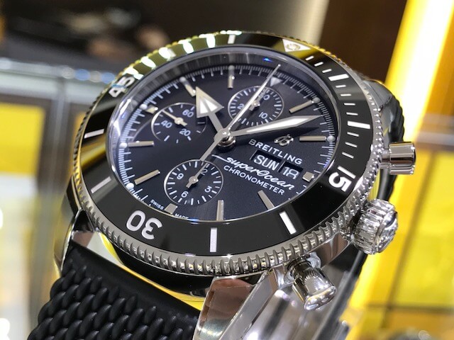 ブライトリング BREITLING スーパーオーシャン ヘリテージII U13313 時計 メンズ ブランド クロノグラフ 44 自動巻き AT ステンレス SS PG 磨き済み