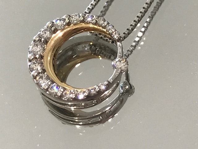 星の砂　ダイヤモンドネックレス　0.30ct プラチナ