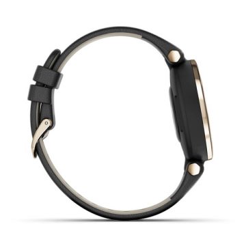 GARMIN Lily Classic Black Leather / Cream Gold 010-02384-E1