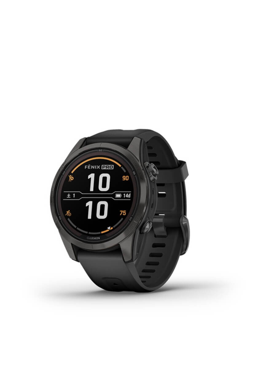 GARMIN fenix 7S Pro Sapphire Dual Power Ti Carbon Gray DLC / Black 010-02776-52