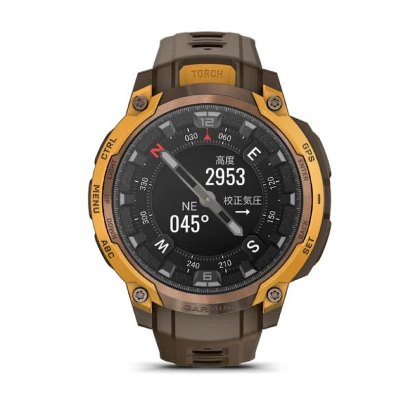 GARMIN Instinct Crossover AMOLED Sunburst / Cocoa 010-03398-31
